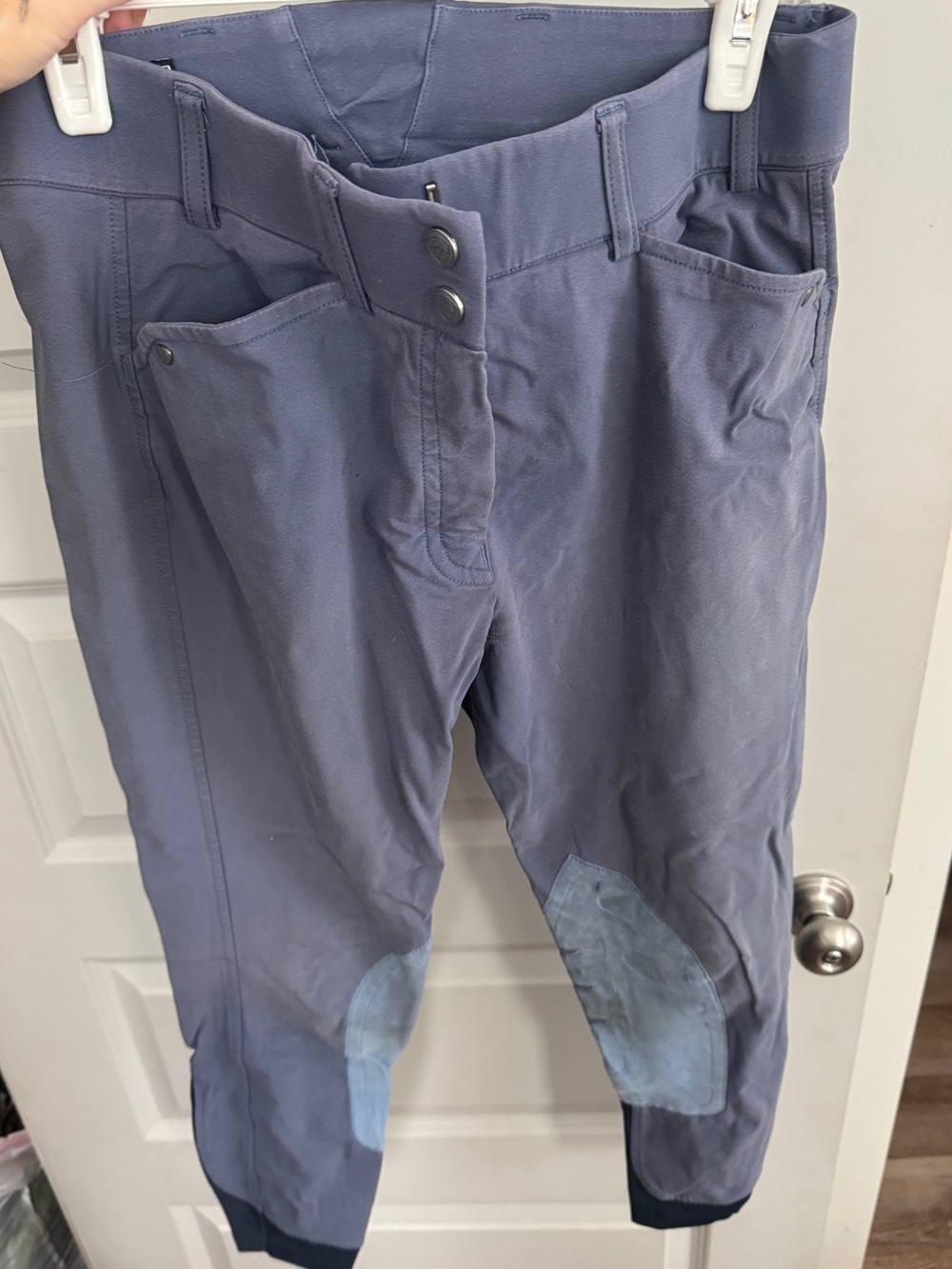 Ariat Navy Blue and Red Logo Waistband